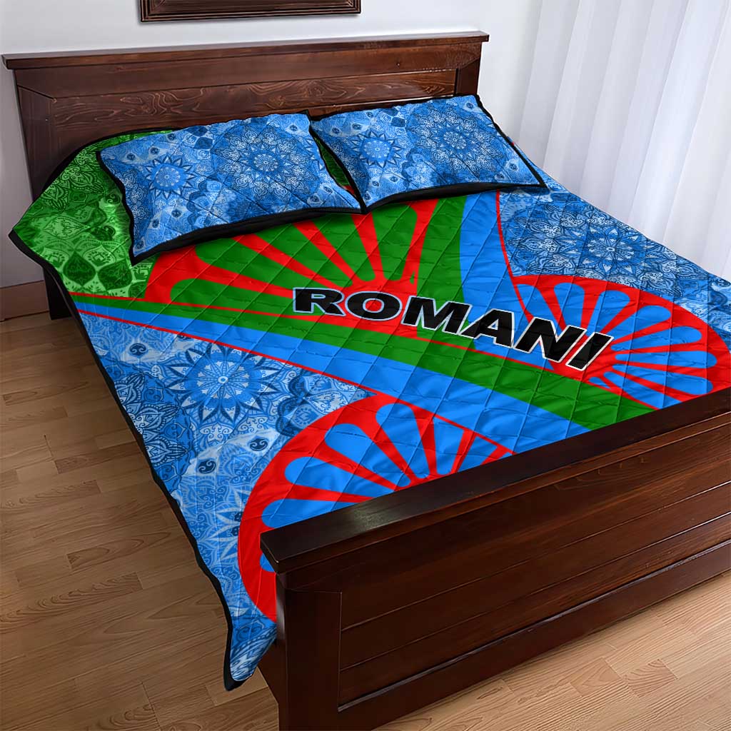 International Romani Day 2024 Quilt Bed Set Gypsy Pattern Tribal LT01