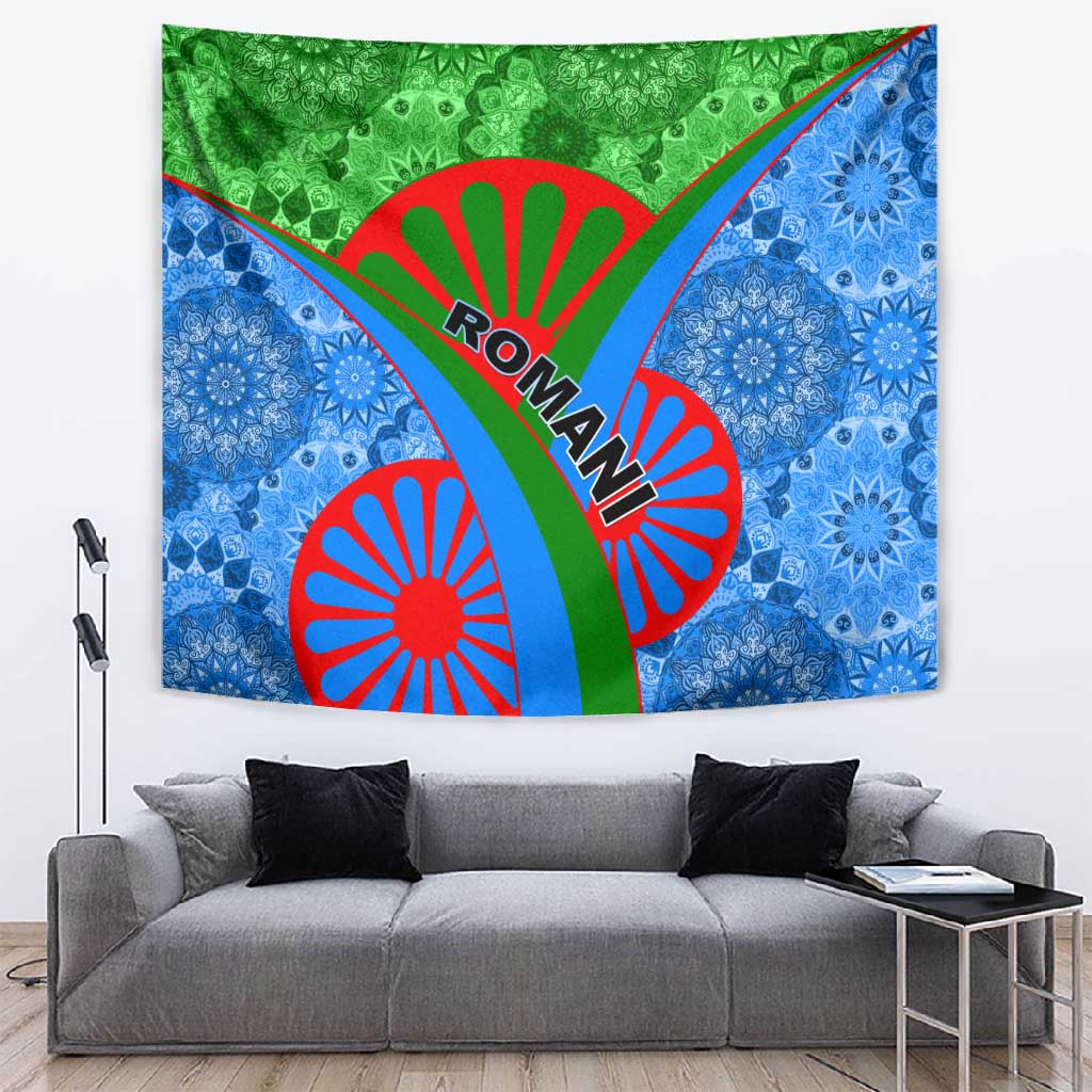 International Romani Day 2024 Tapestry Gypsy Pattern Tribal LT01