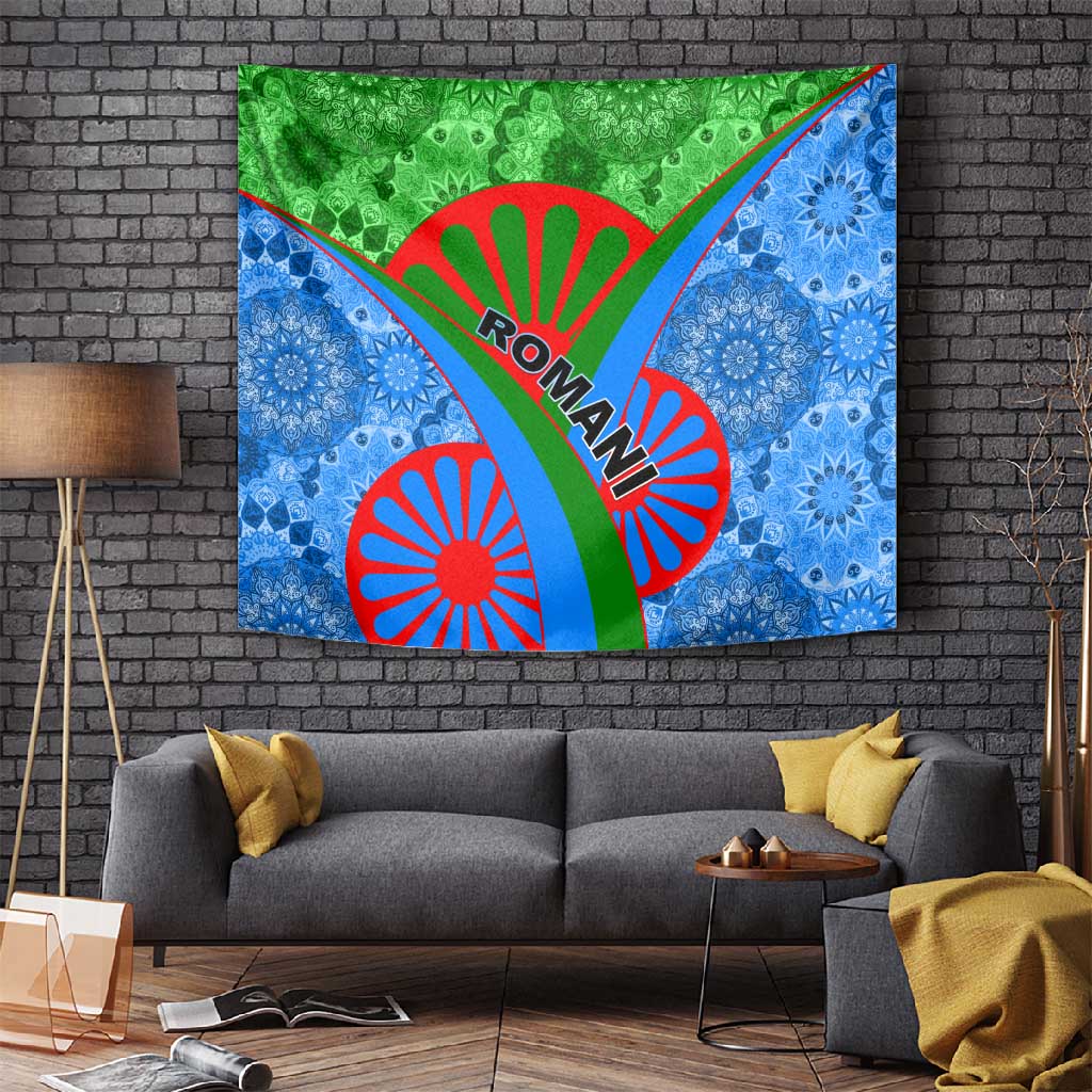 International Romani Day 2024 Tapestry Gypsy Pattern Tribal LT01