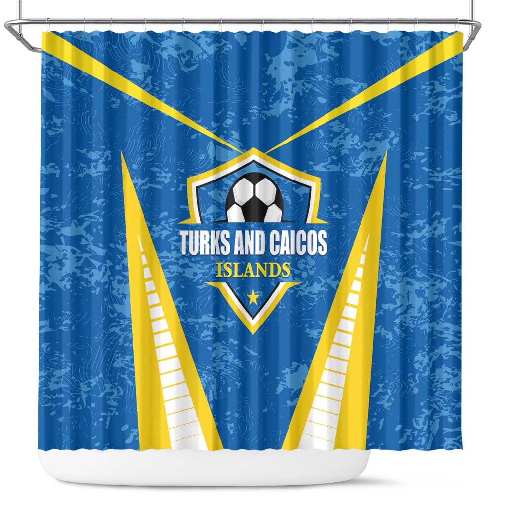 Turks and Caicos Islands Football Shower Curtain Team TCI Go Champions LT01