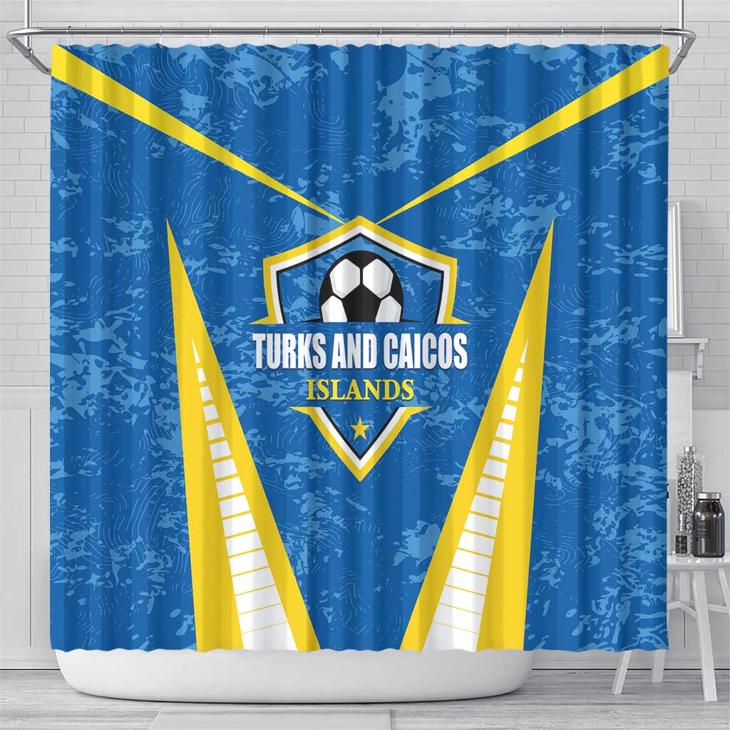 Turks and Caicos Islands Football Shower Curtain Team TCI Go Champions LT01