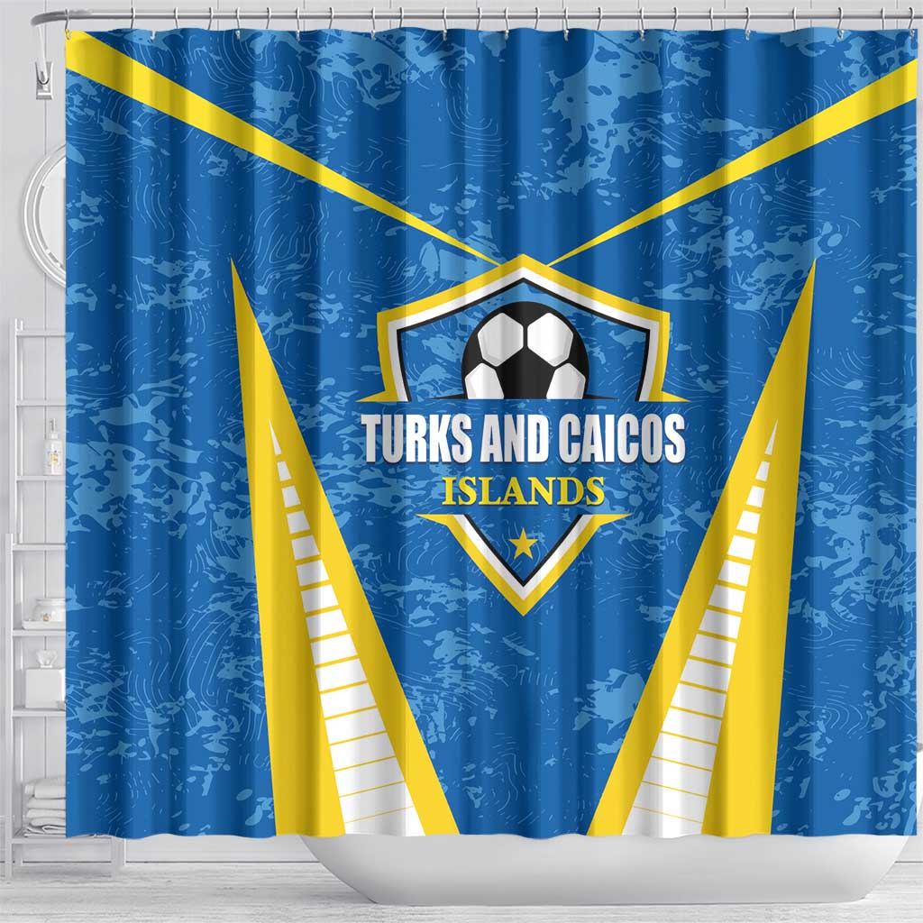 Turks and Caicos Islands Football Shower Curtain Team TCI Go Champions LT01