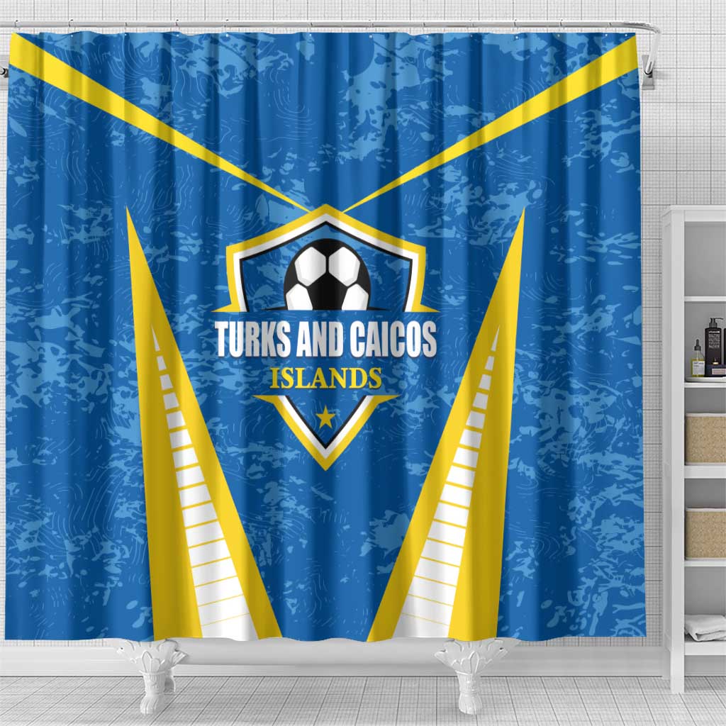Turks and Caicos Islands Football Shower Curtain Team TCI Go Champions LT01
