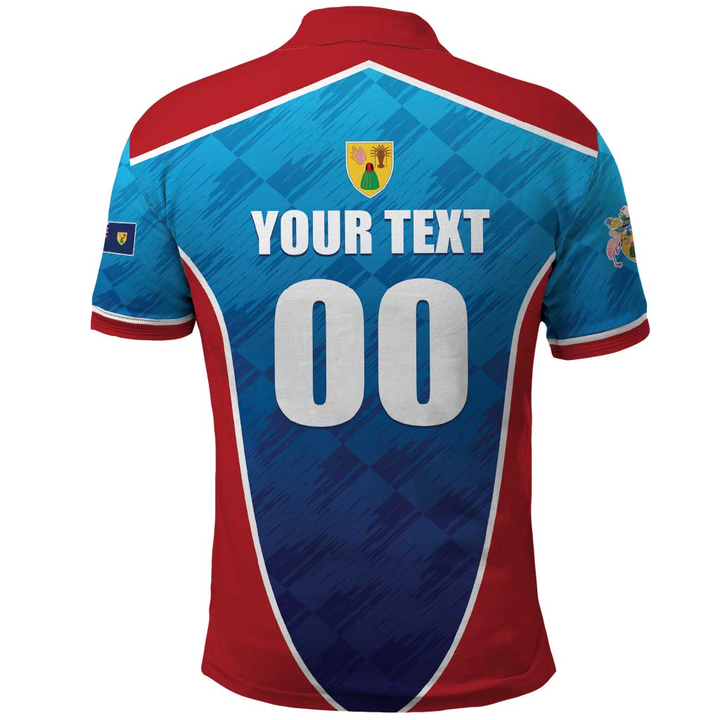 Custom Turks and Caicos Islands Rugby Polo Shirt TCI Team Come On LT01