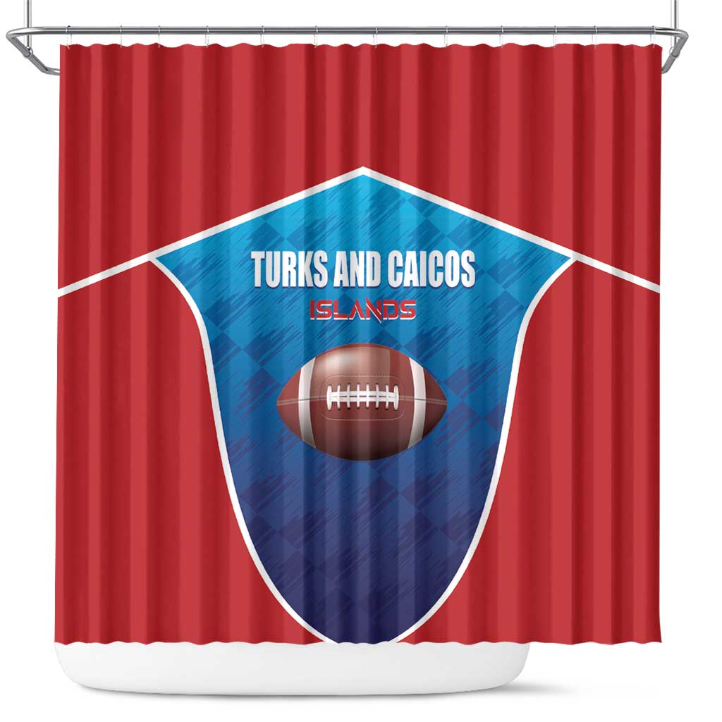 Turks and Caicos Islands Rugby Shower Curtain TCI Team Come On LT01