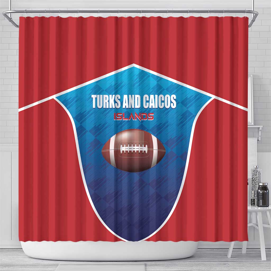 Turks and Caicos Islands Rugby Shower Curtain TCI Team Come On LT01