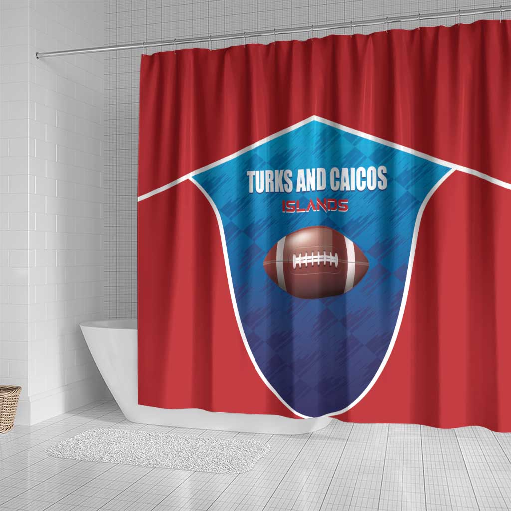 Turks and Caicos Islands Rugby Shower Curtain TCI Team Come On LT01