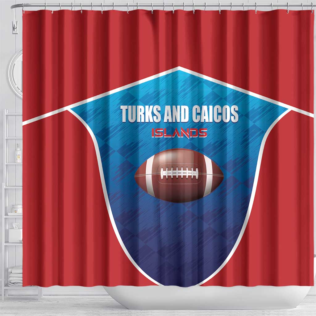 Turks and Caicos Islands Rugby Shower Curtain TCI Team Come On LT01