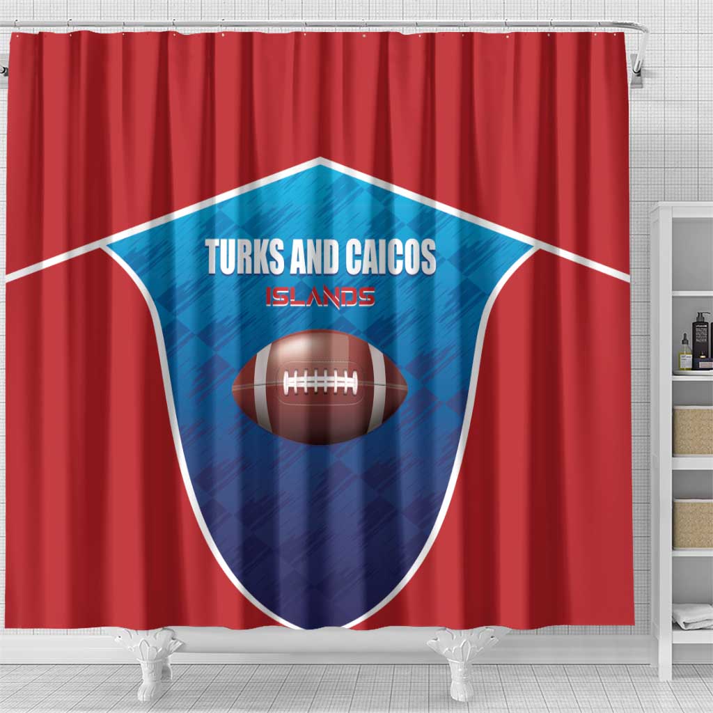 Turks and Caicos Islands Rugby Shower Curtain TCI Team Come On LT01