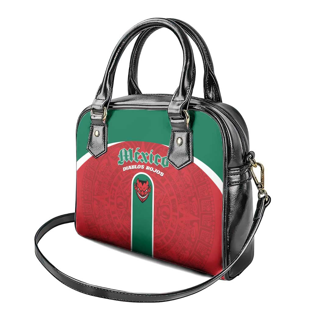 Baseball Mexico Diablos Rojos Shoulder Handbag Red Devils Aztec Pattern LT01