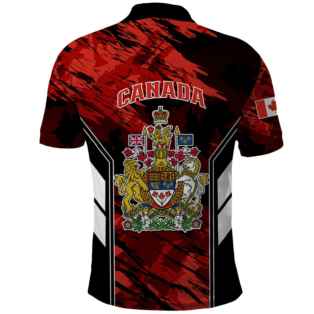 Canada Soccer Polo Shirt Canadian Maple Sporty Style LT01
