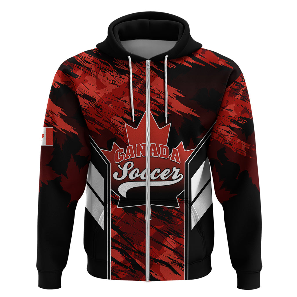 Personalised Canada Soccer Hoodie Canadian Maple Sporty Style LT01