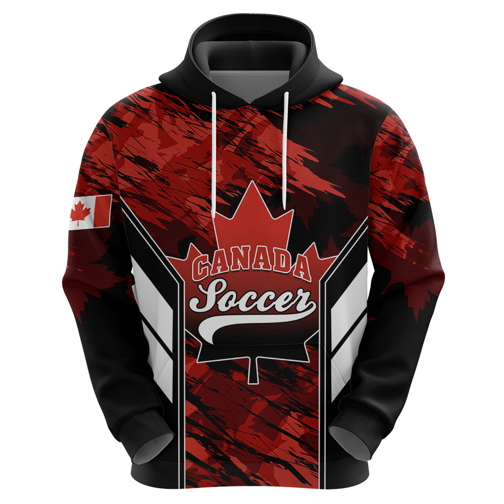 Personalised Canada Soccer Hoodie Canadian Maple Sporty Style LT01
