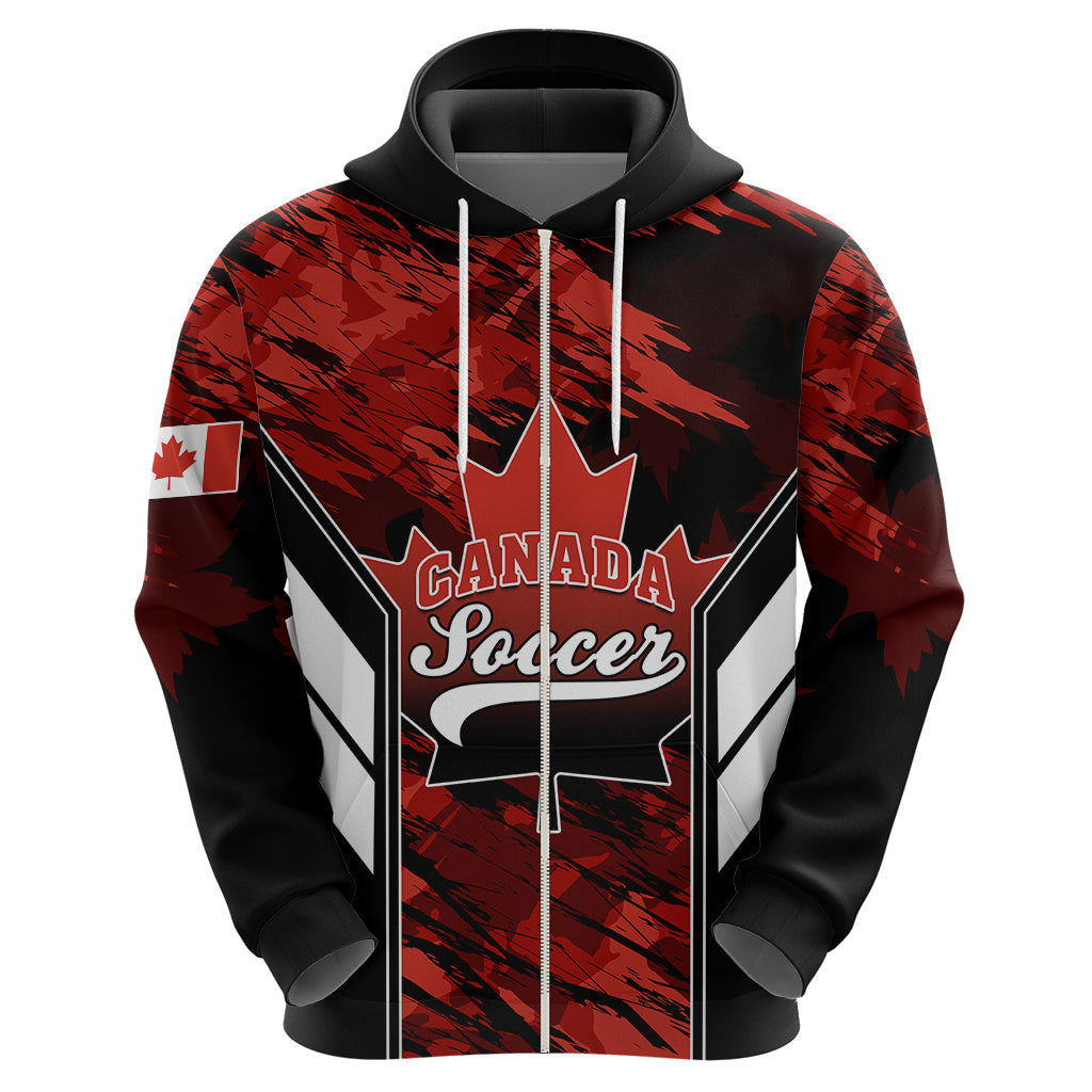 Personalised Canada Soccer Hoodie Canadian Maple Sporty Style LT01