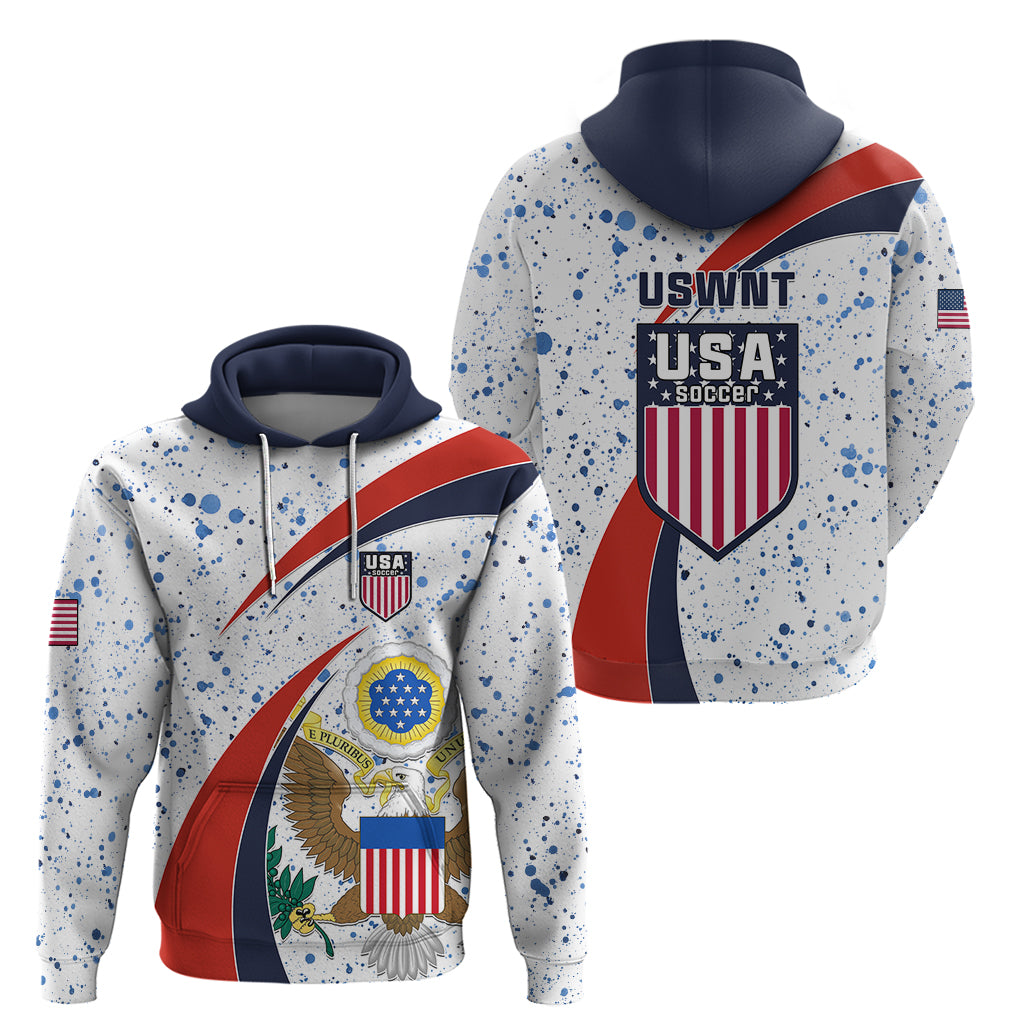United States Soccer Hoodie USA Coat Of Arms Sporty Style LT01
