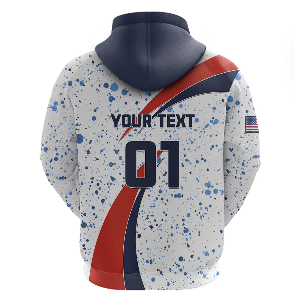 Personalised United States Soccer Hoodie USA Coat Of Arms Sporty Style LT01