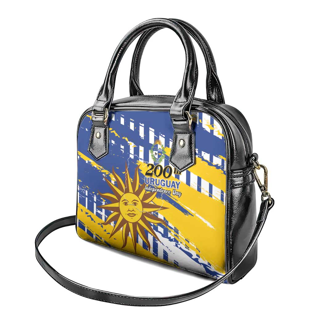 Uruguay 200th Independence Day Shoulder Handbag Sol de Mayo Grunge Stylized LT01