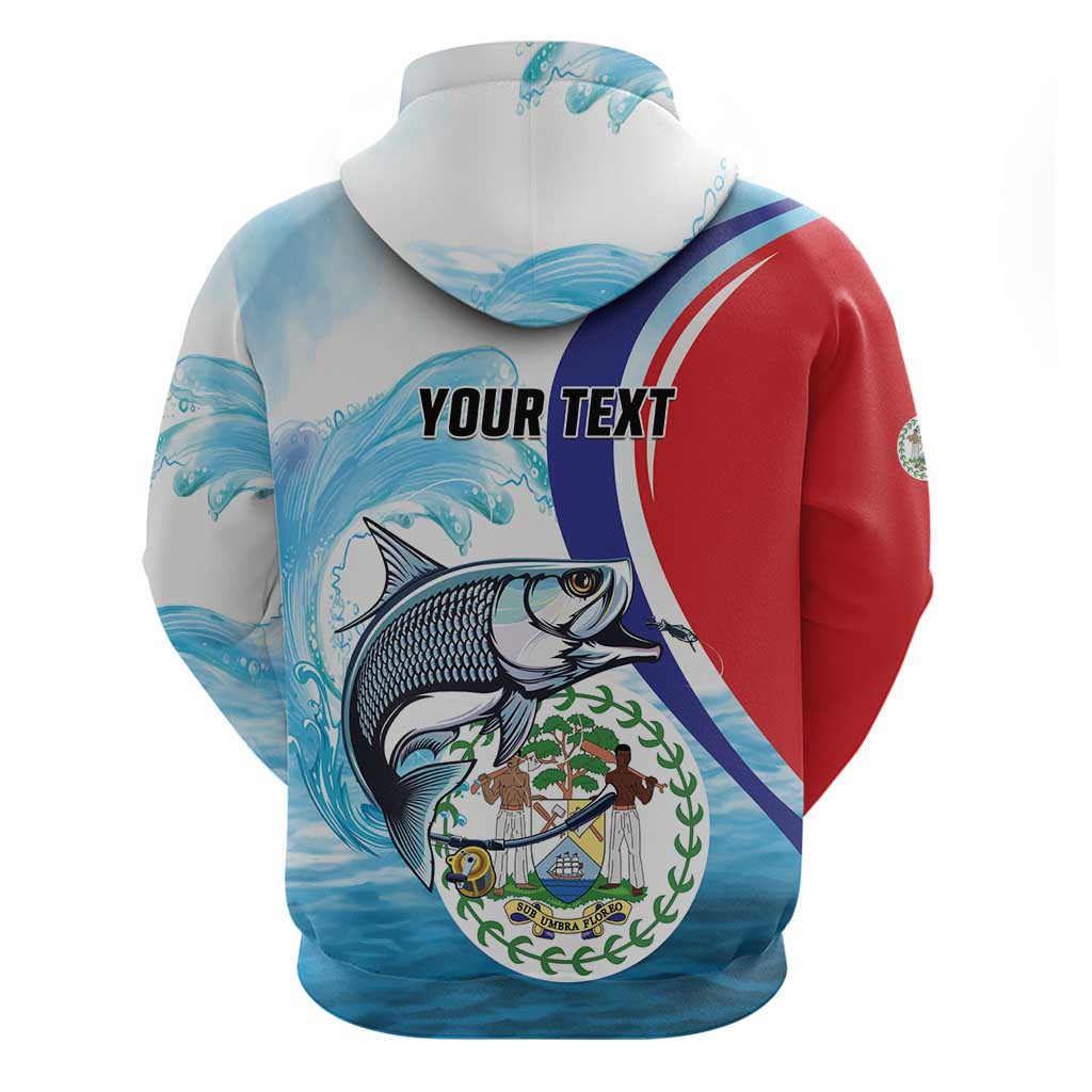 Personalized Belize Tarpon Fishing Hoodie Belize Where the Silver King Reigns LT01