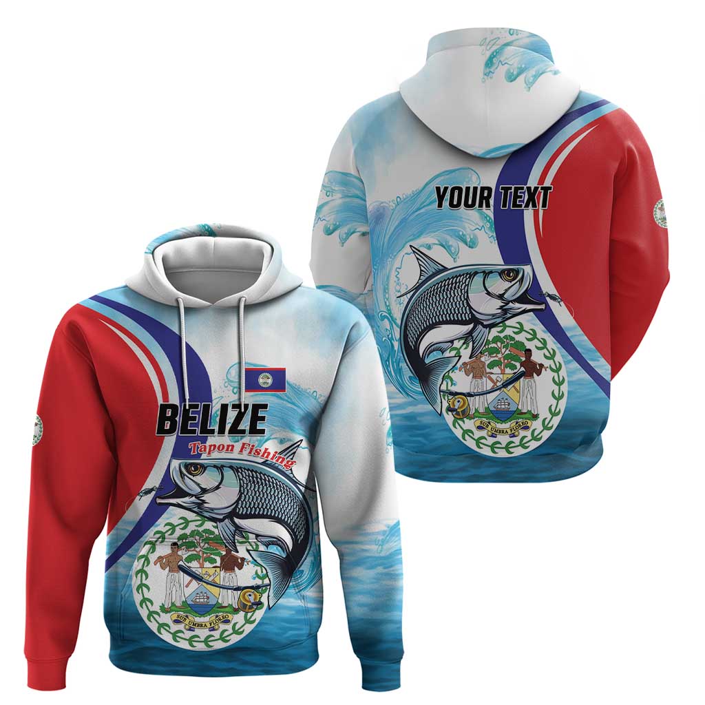 Personalized Belize Tarpon Fishing Hoodie Belize Where the Silver King Reigns LT01