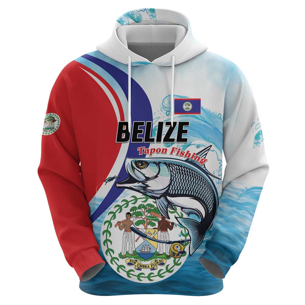 Personalized Belize Tarpon Fishing Hoodie Belize Where the Silver King Reigns LT01