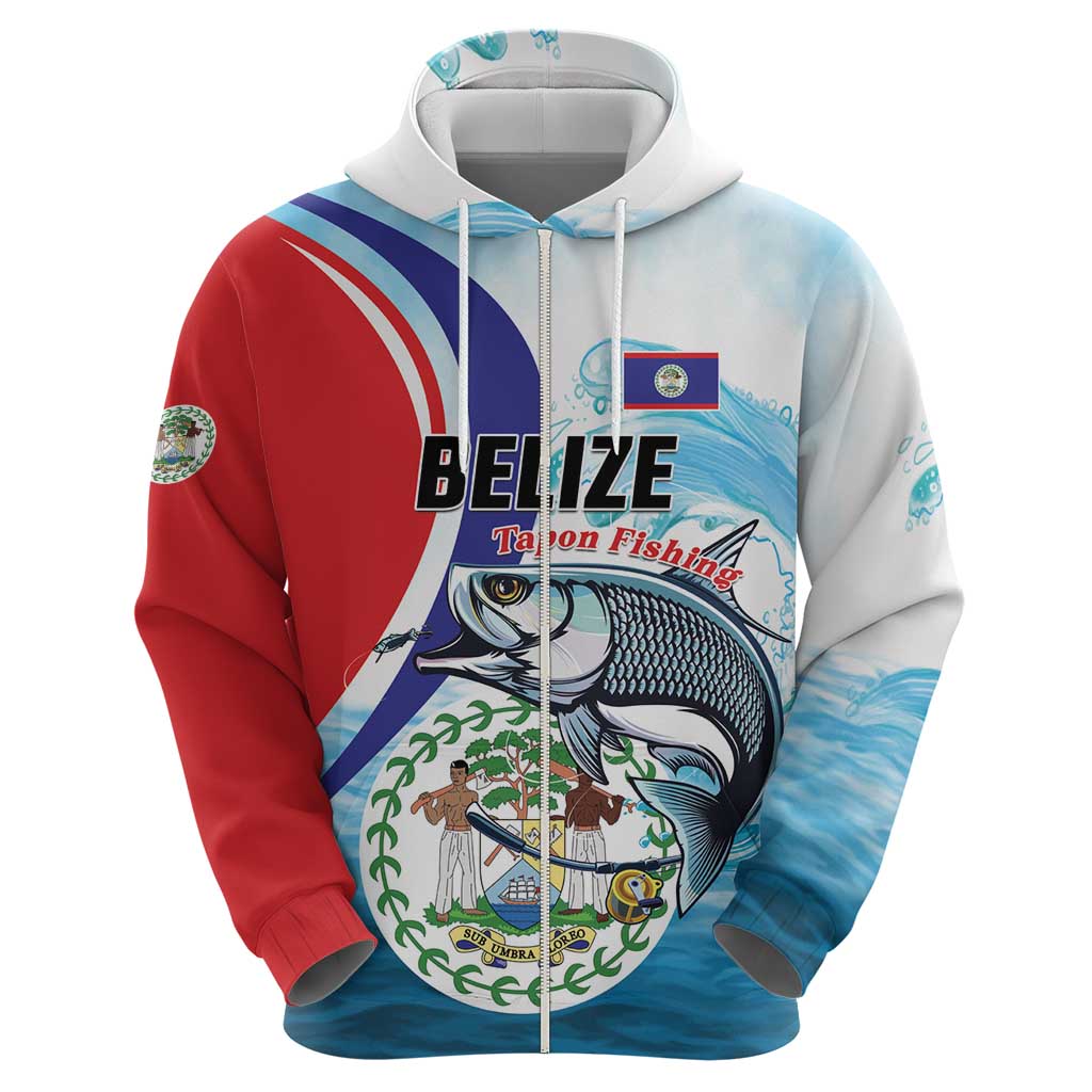 Personalized Belize Tarpon Fishing Hoodie Belize Where the Silver King Reigns LT01