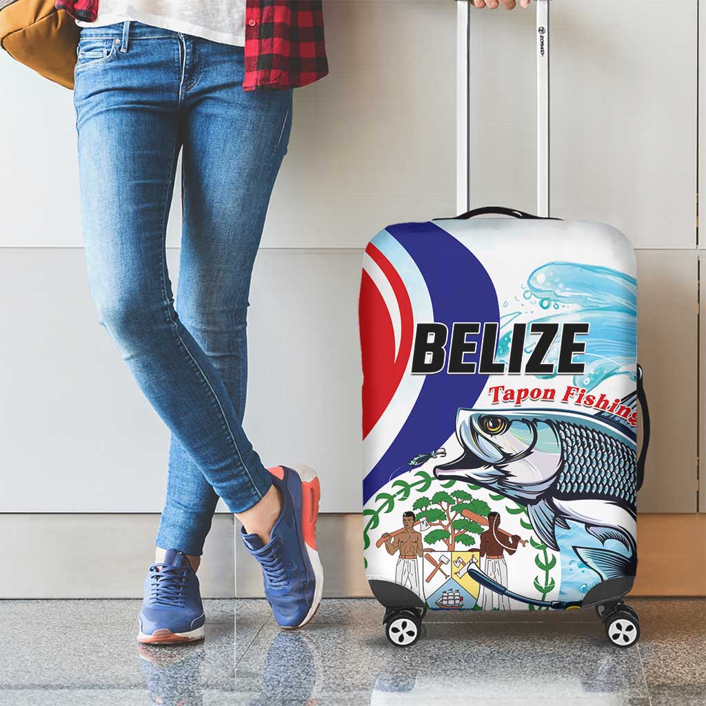 Belize Tarpon Fishing Luggage Cover Belize Where the Silver King Reigns LT01