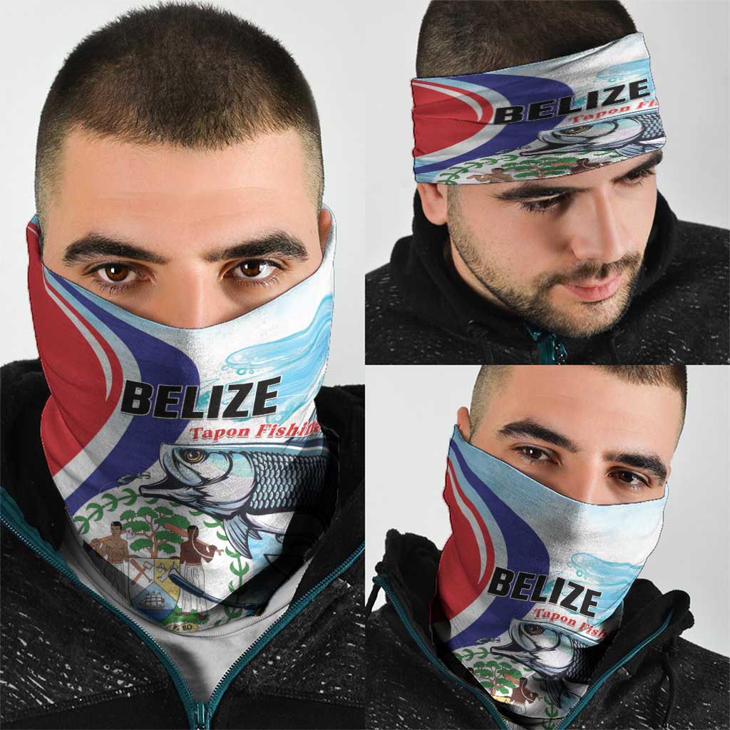 Belize Tarpon Fishing Neck Gaiter Belize Where the Silver King Reigns LT01