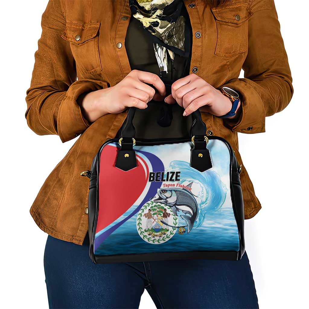Belize Tarpon Fishing Shoulder Handbag Belize Where the Silver King Reigns LT01