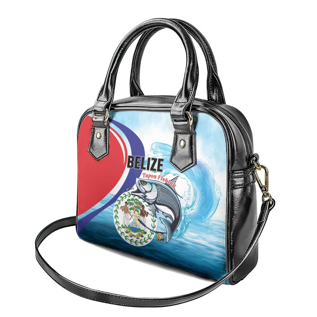 Belize Tarpon Fishing Shoulder Handbag Belize Where the Silver King Reigns LT01