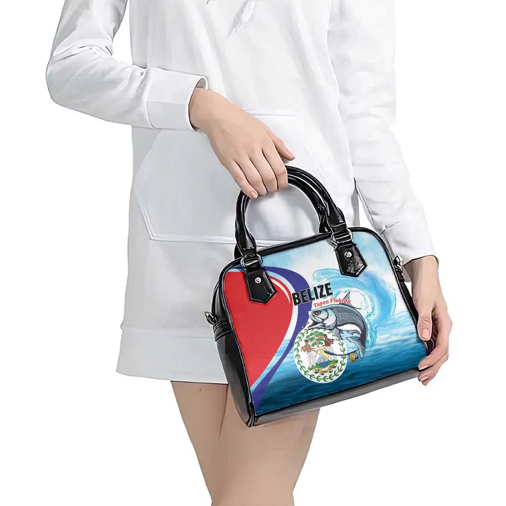 Belize Tarpon Fishing Shoulder Handbag Belize Where the Silver King Reigns LT01