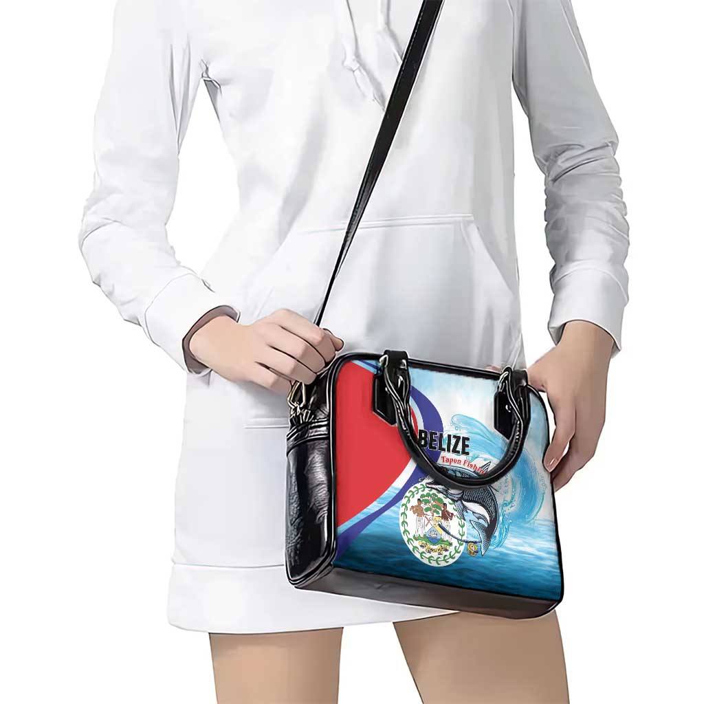 Belize Tarpon Fishing Shoulder Handbag Belize Where the Silver King Reigns LT01