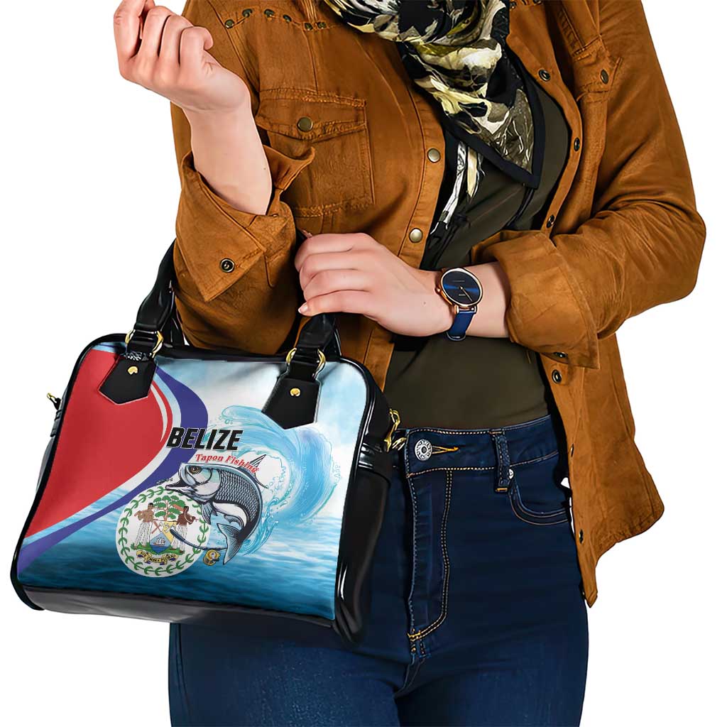 Belize Tarpon Fishing Shoulder Handbag Belize Where the Silver King Reigns LT01