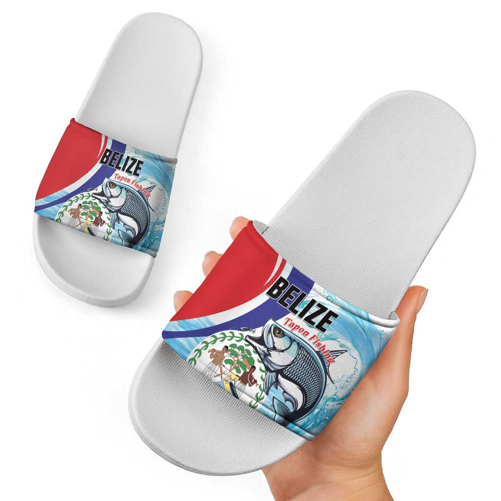 Belize Tarpon Fishing Slide Sandals Belize Where the Silver King Reigns LT01