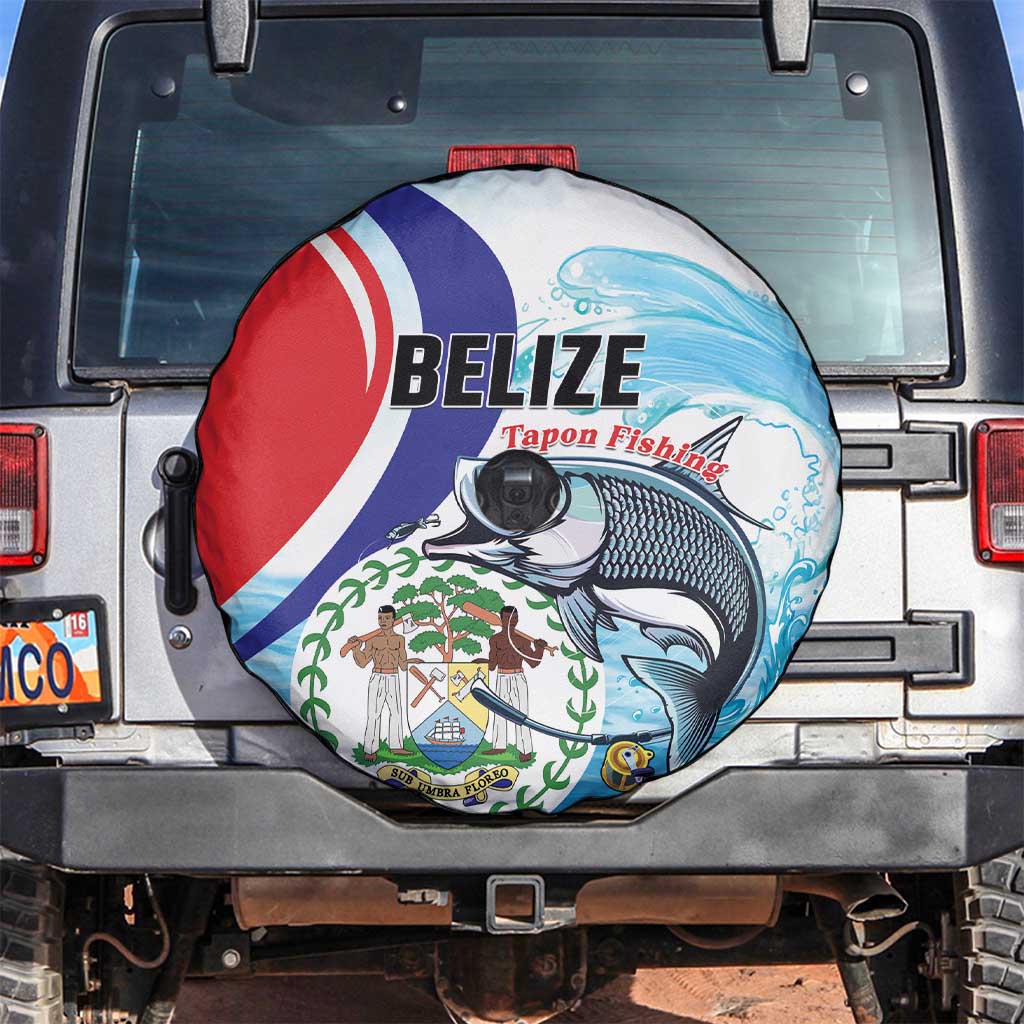 Belize Tarpon Fishing Spare Tire Cover Belize Where the Silver King Reigns LT01