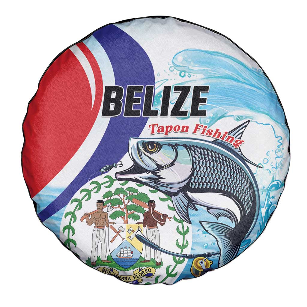 Belize Tarpon Fishing Spare Tire Cover Belize Where the Silver King Reigns LT01