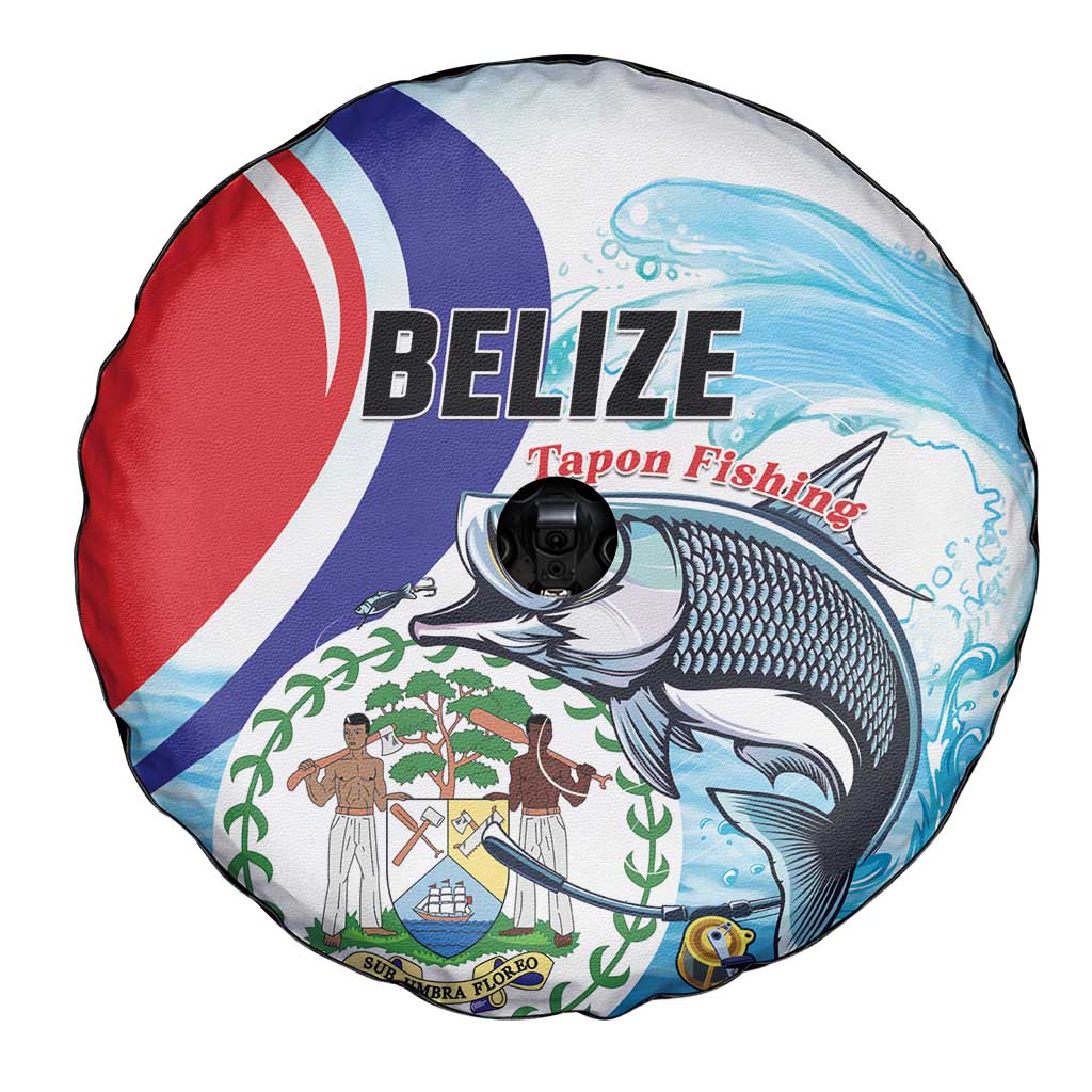 Belize Tarpon Fishing Spare Tire Cover Belize Where the Silver King Reigns LT01