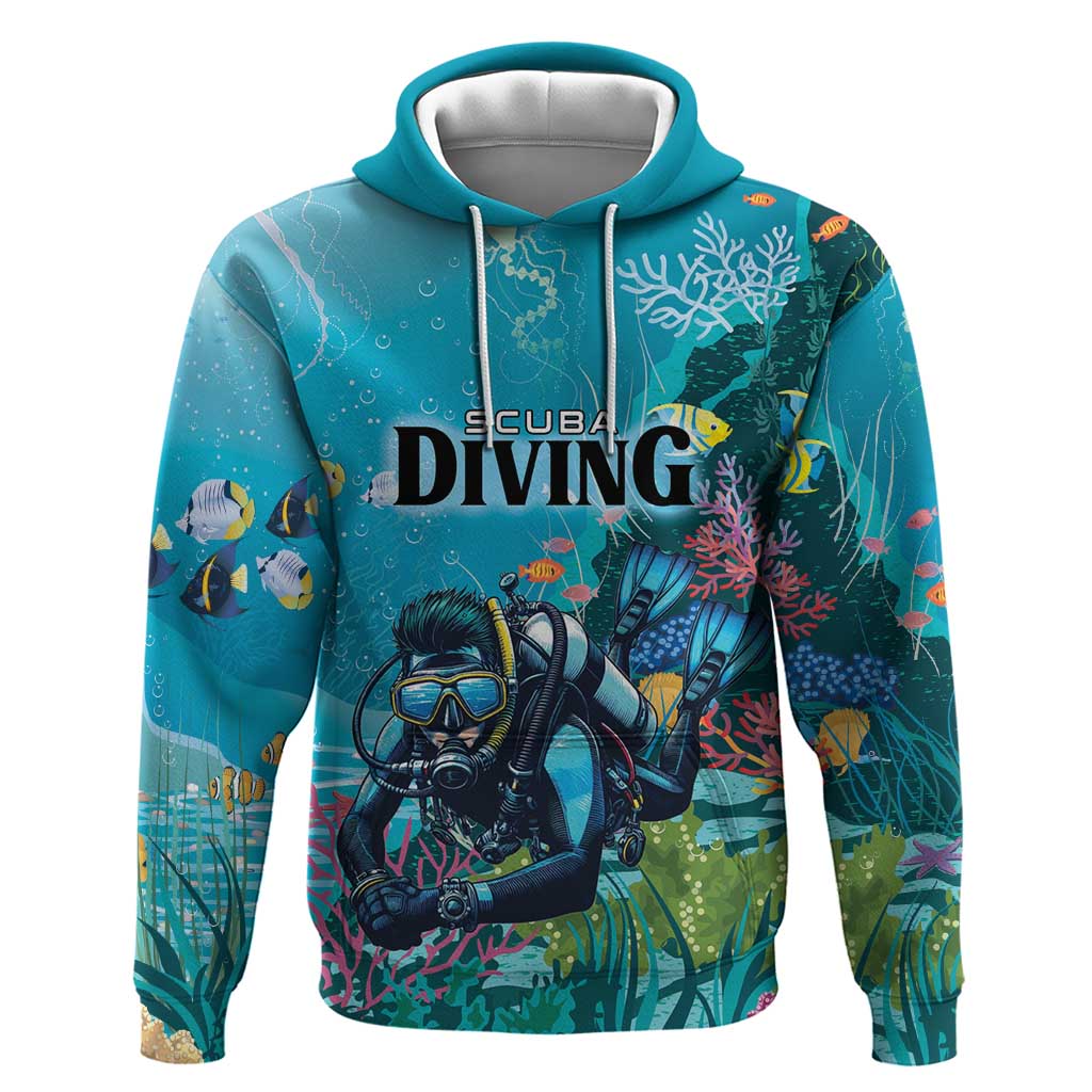 Personalized Scuba Diving Hoodie Explore The Depths Discover Yourself LT01