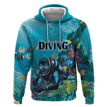 Personalized Scuba Diving Hoodie Explore The Depths Discover Yourself LT01
