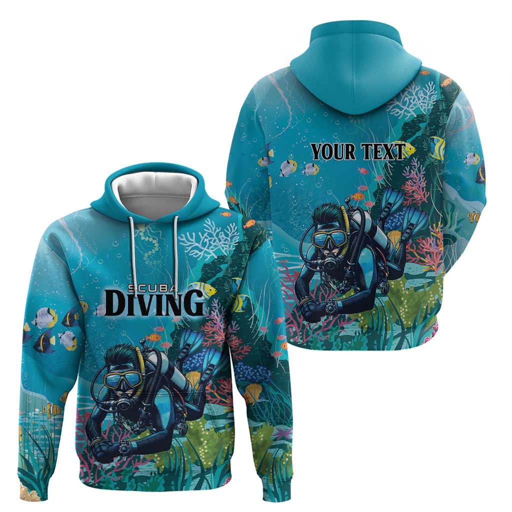 Personalized Scuba Diving Hoodie Explore The Depths Discover Yourself LT01