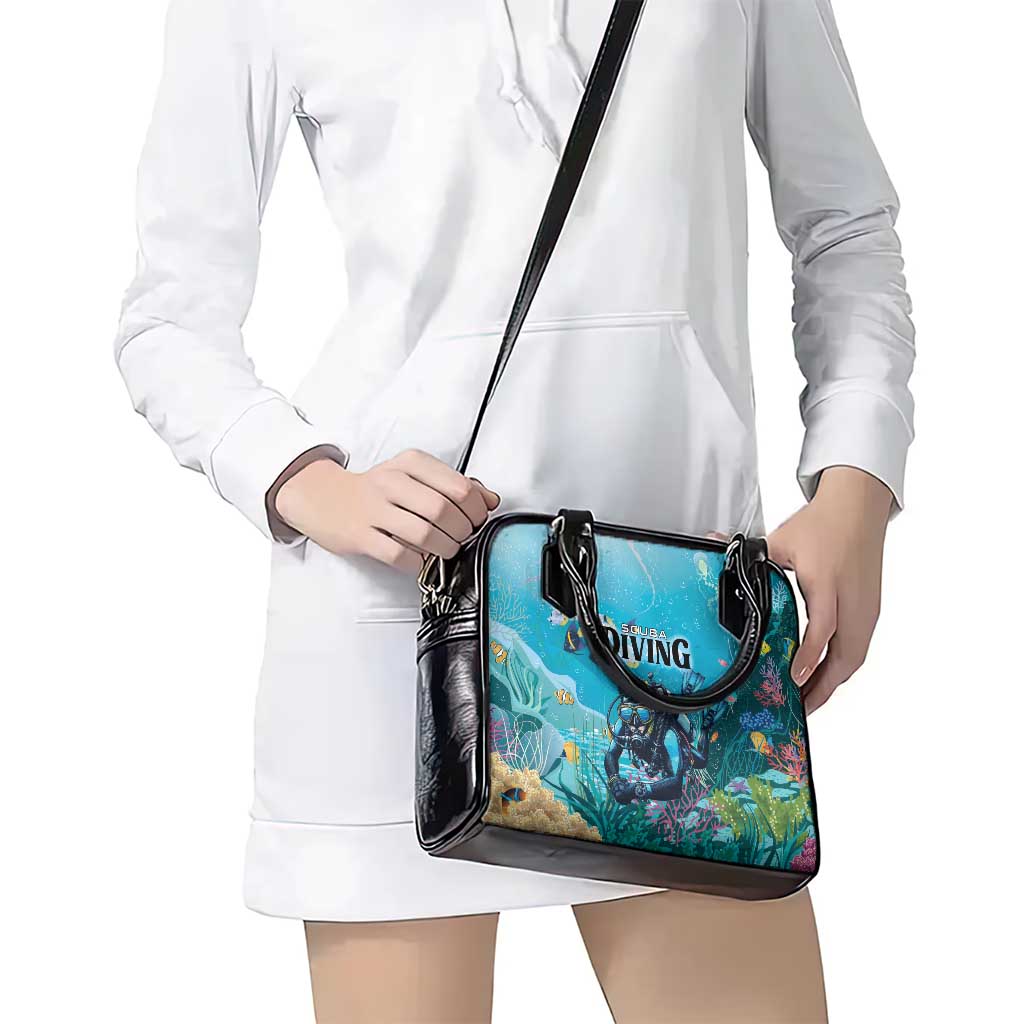 Scuba Diving Shoulder Handbag Explore The Depths Discover Yourself LT01