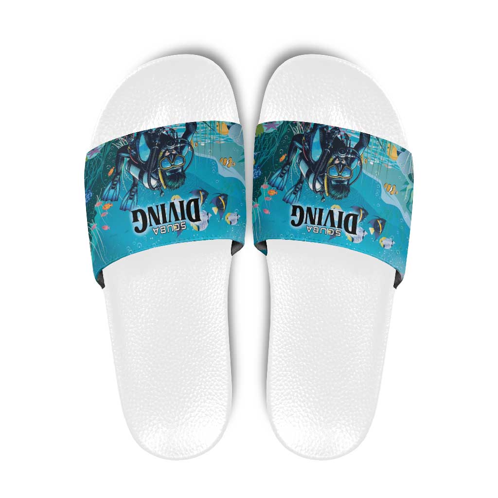 Scuba Diving Slide Sandals Explore The Depths Discover Yourself LT01