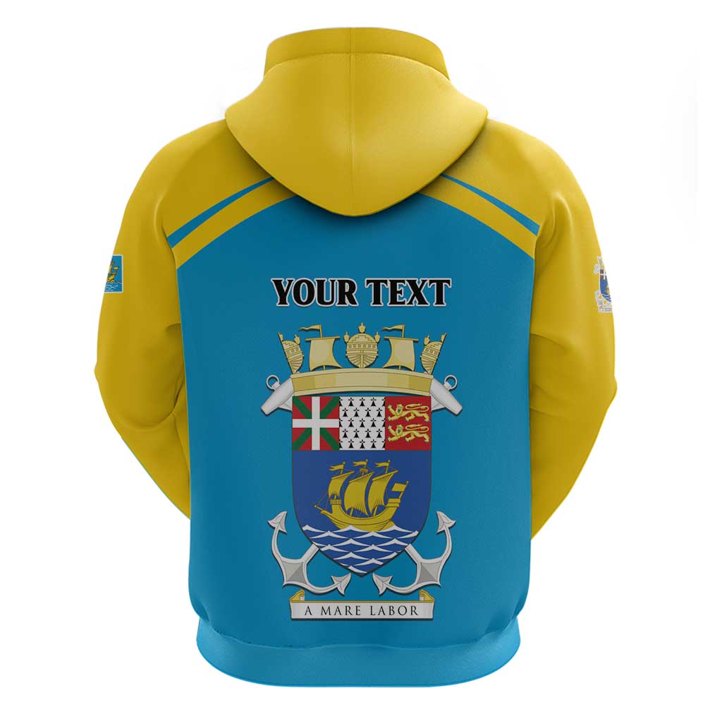 Personalized Saint Pierre and Miquelon Hoodie A Mare Labor LT01