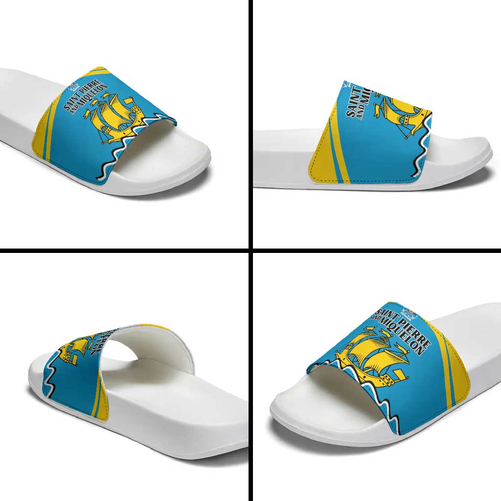 Saint Pierre and Miquelon Slide Sandals A Mare Labor LT01