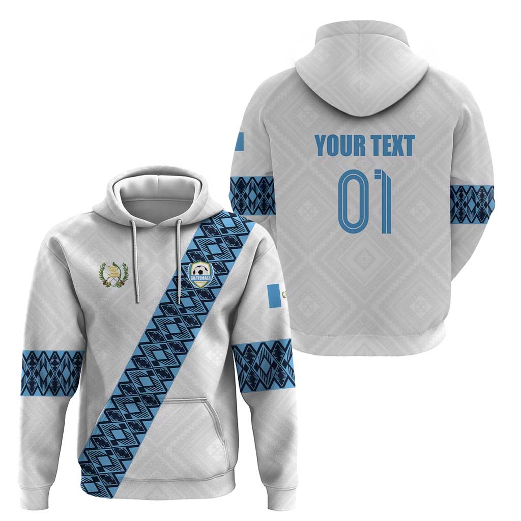 Custom Guatemala Football Hoodie La Azul y Blanco Come On LT01