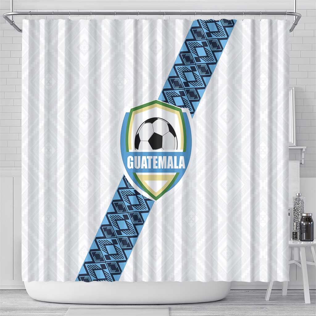 Guatemala Football Shower Curtain La Azul y Blanco Come On LT01