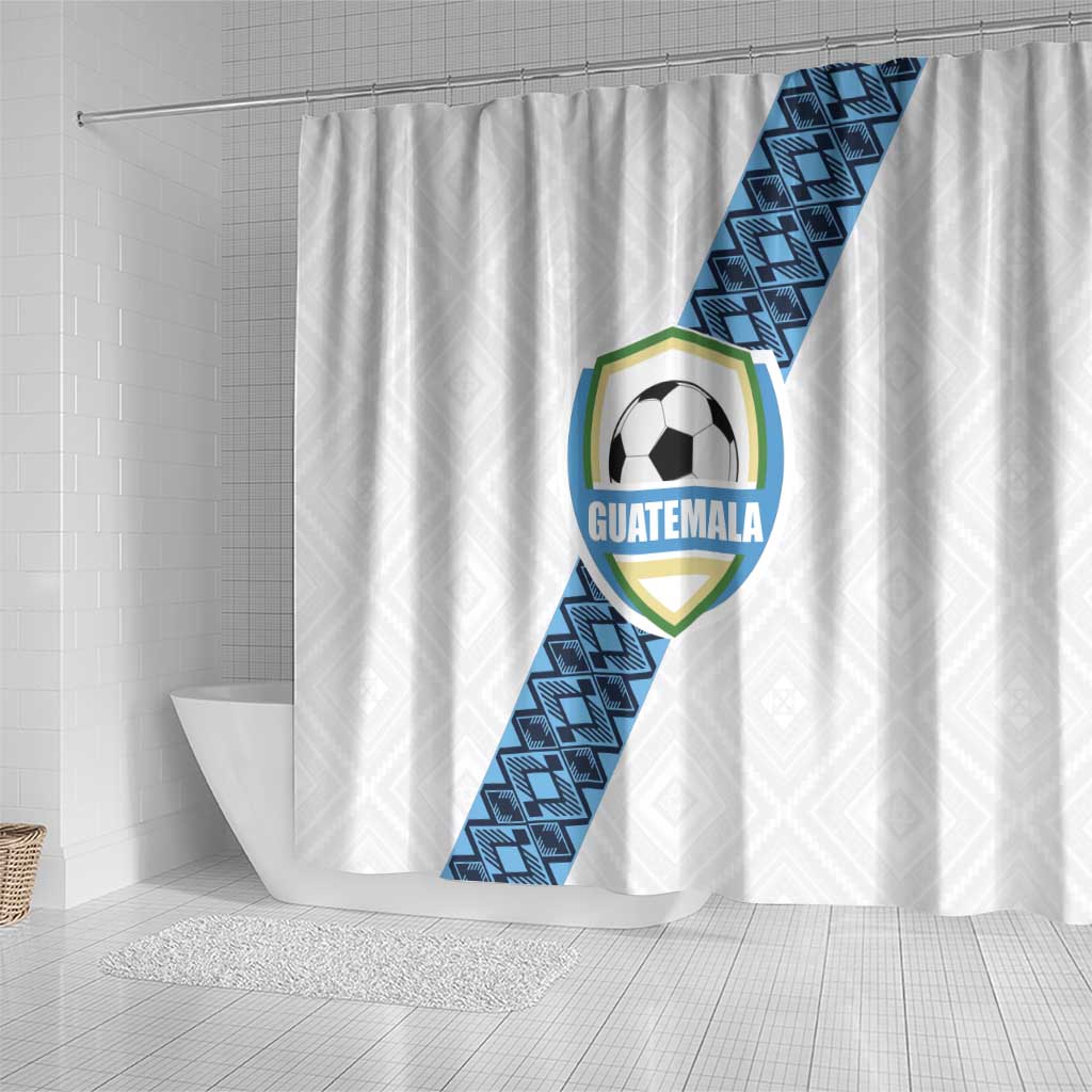 Guatemala Football Shower Curtain La Azul y Blanco Come On LT01