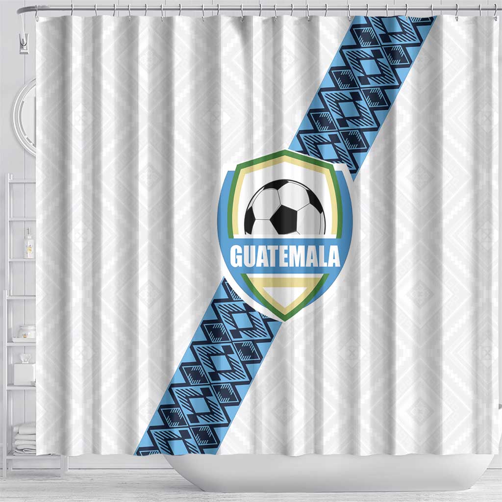 Guatemala Football Shower Curtain La Azul y Blanco Come On LT01