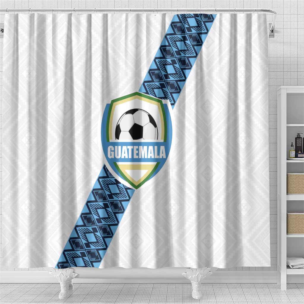 Guatemala Football Shower Curtain La Azul y Blanco Come On LT01