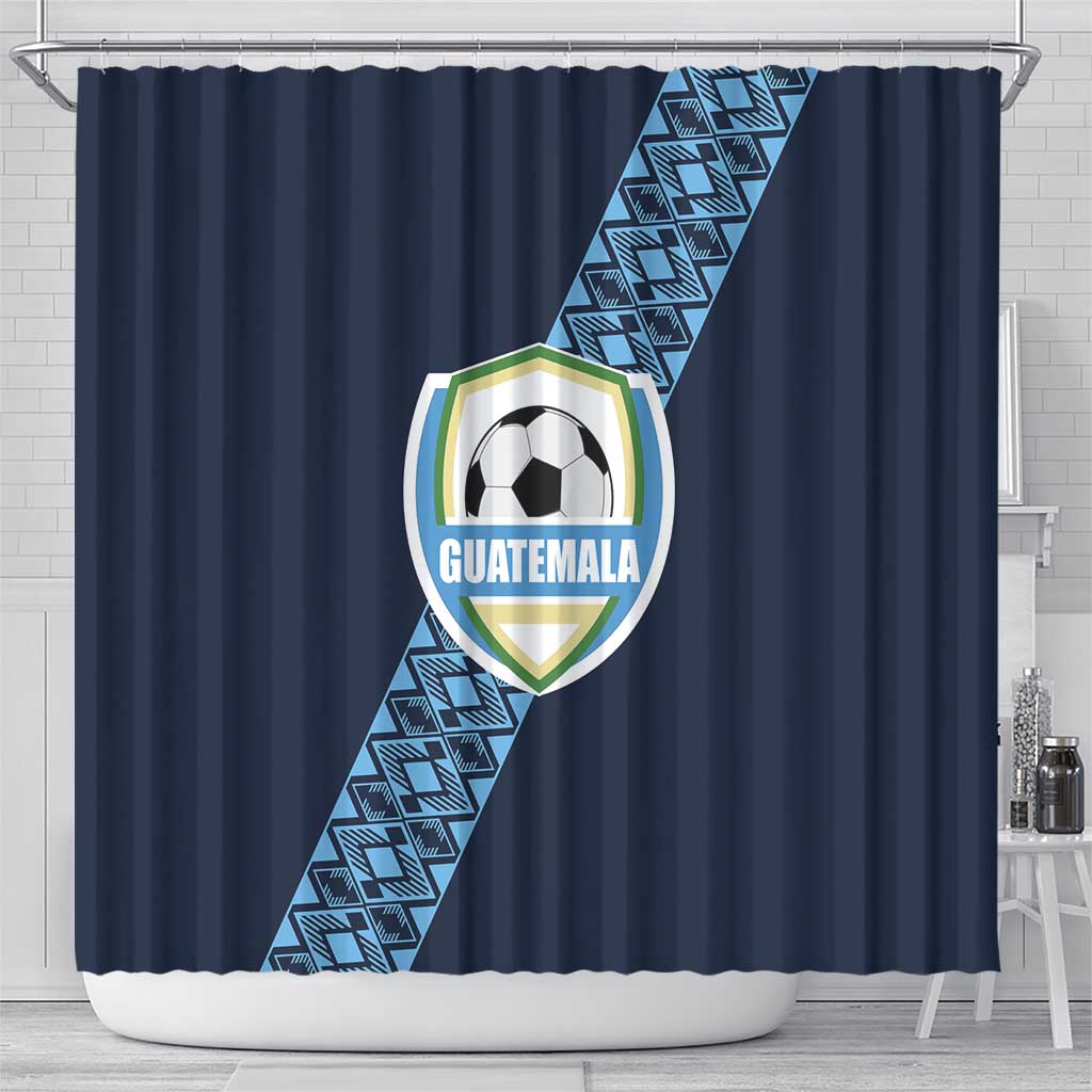 Guatemala Football Shower Curtain Vamos Los Chapines LT01