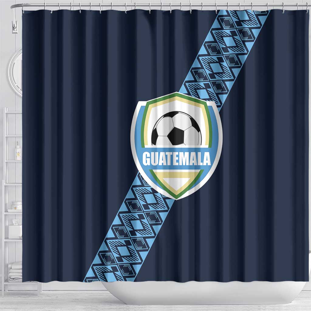 Guatemala Football Shower Curtain Vamos Los Chapines LT01